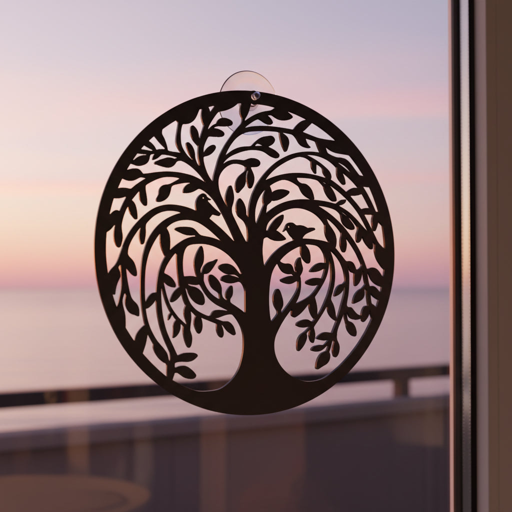 Levensboom Zachte Overgave met zachte lichtval – geschikt voor aan de muur of voor het raam