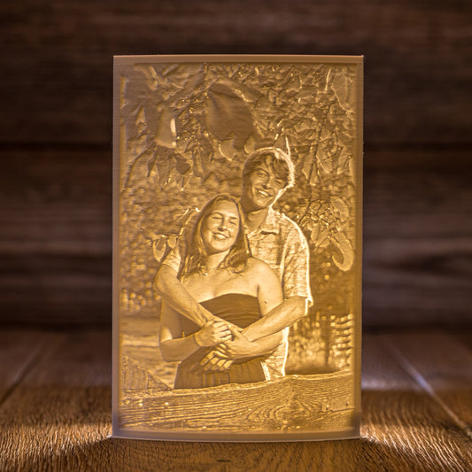 Uniek 3D-geprint foto lichtobject voor interieur