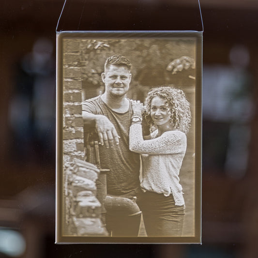 Rechthoekige lithophane – uniek 3D-fotolicht, liefdevol cadeau met eigen foto