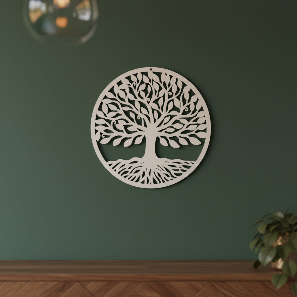 Levensboom Bron van Harmonie met zachte lichtval boven een dressoir