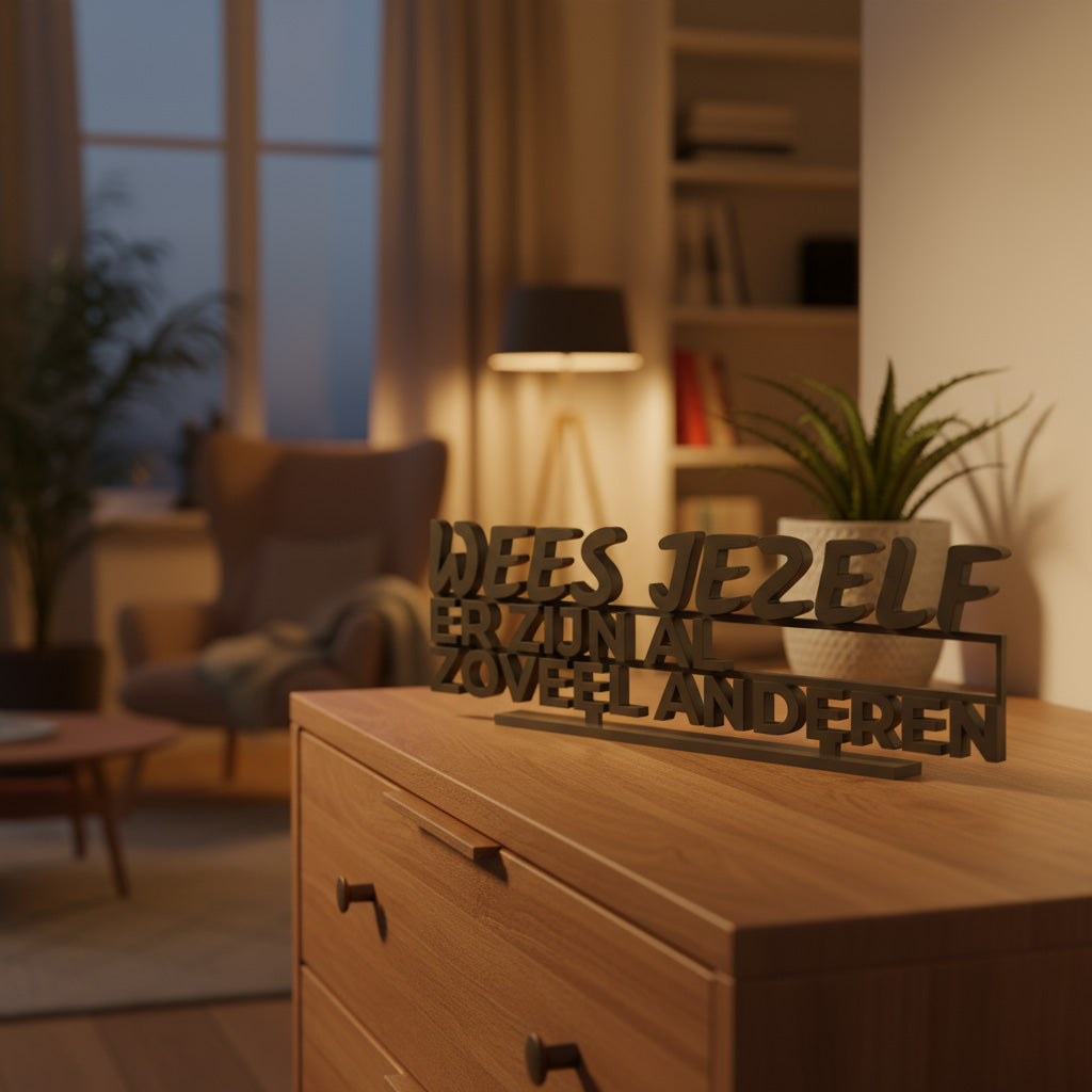 Inspirerende decoratie Wees je zelf – artistiek 3D-geprint design met warme uitstraling