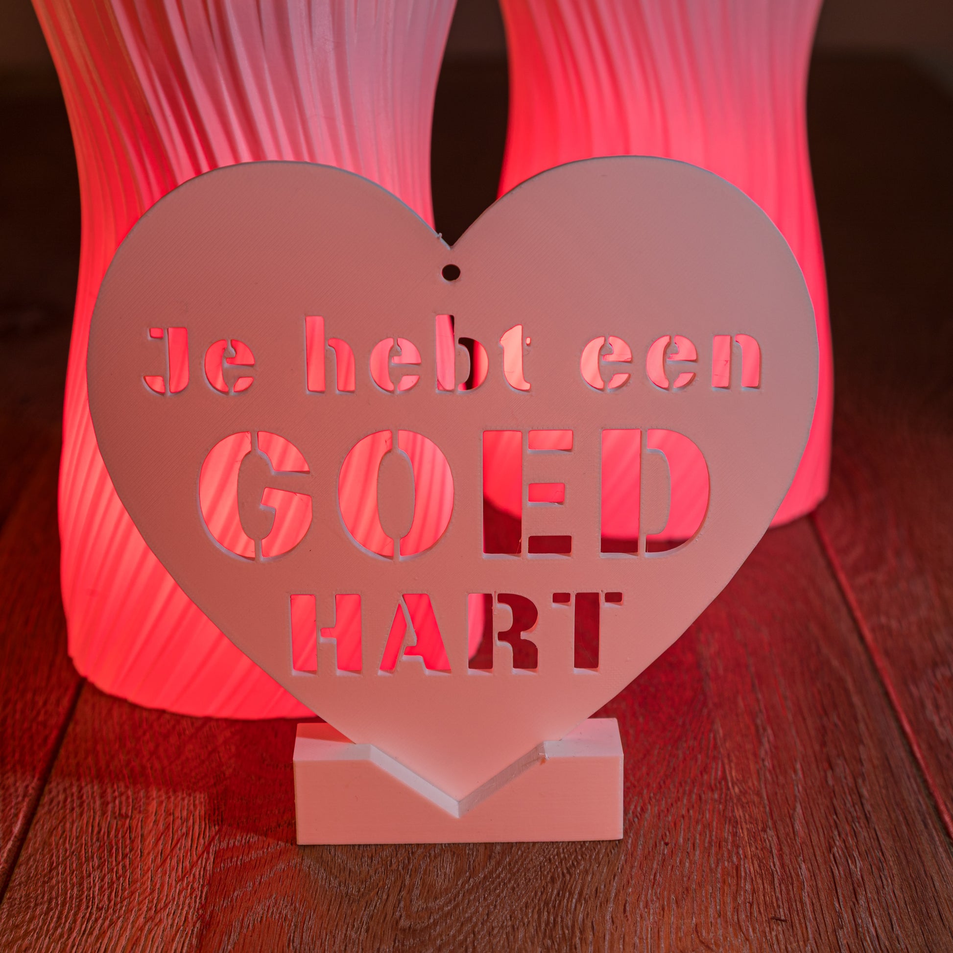 Hartvormig kunstobject – uniek 3D-geprint design, liefdevol cadeau uit eigen studio van Onwies Shop