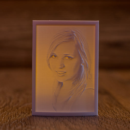 3D geprint foto herinneringslicht