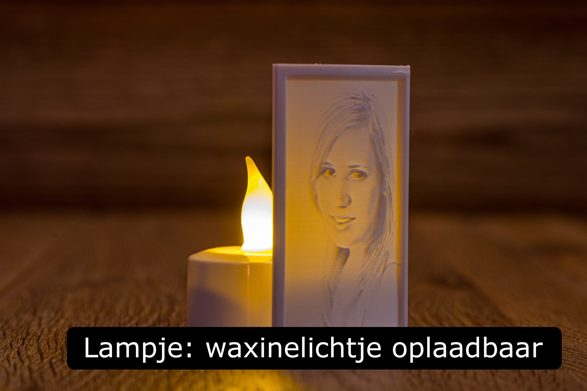 Personaliseerbare foto licht als herinneringscadeau