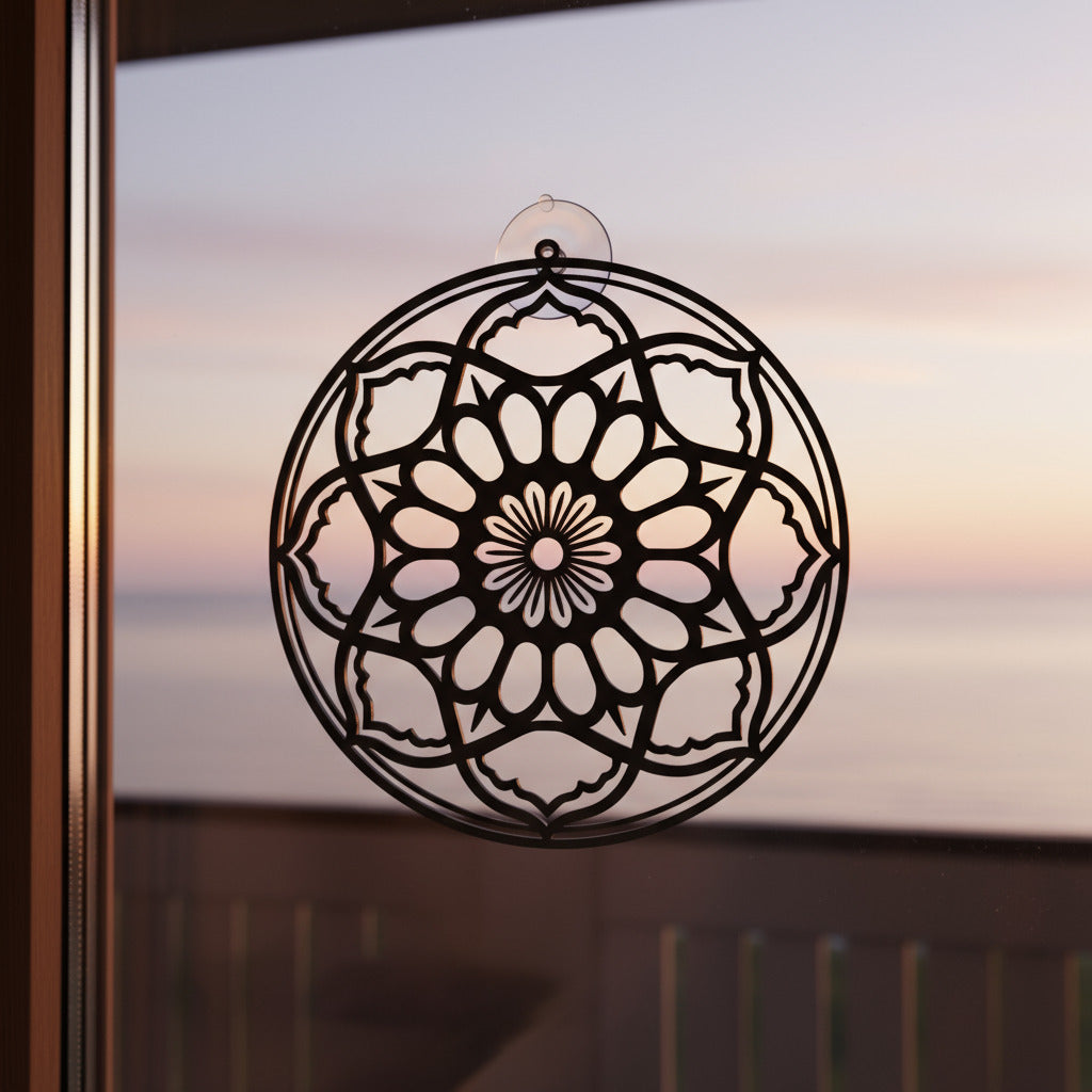 Artistieke wanddecoratie Mandala Tijdloze Bloei – 3D-geprint design met harmonie en balans