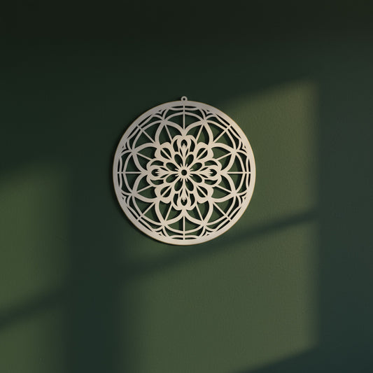 Mandala Waardekring – 3D-geprint wanddecoratie met spirituele betekenis, exclusief Onwies Shop